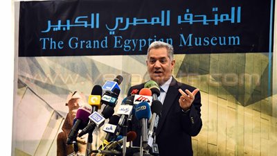 بالصور.. «الدماطي»: 100 ألف قطعة أثرية يضمها المتحف المصري الكبير