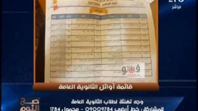 بالفيديو.. الغيطي يبرز خبر «فيتو»: بالأسماء أوائل الثانوية العامة