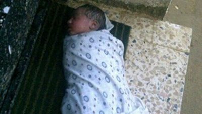 العثور على «رضيع» داخل «كرتونة» بجوار نادي الطفل بشبرا الخيمة