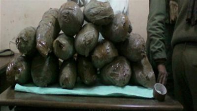 ضبط 17 كيلو بانجو بحوزة مسجل في الدقهلية