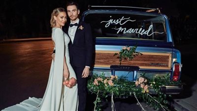 الصور الأولى من حفل زفاف هيلاري داف وحبيبها ماثيو كوما (صور)