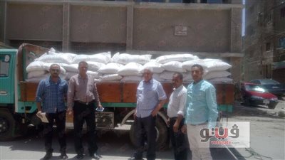 ضبط 8 أطنان سكر ممنوع تداولها خارج بطاقة التموين بالفيوم