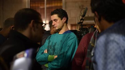 طارق لطفي وأحمد الفيشاوي وأمينة خليل في كواليس «١٢٢» (صور)