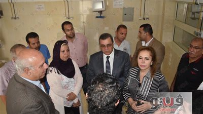 بالصور.. محافظ الفيوم يتفقد المستشفي العام