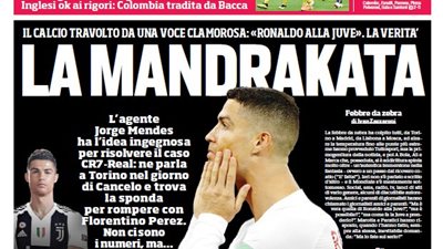 رونالدو يتصدر الصحافة الإيطالية (صور)