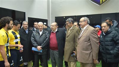 رئيس المقاولون يهنئ الفريق بعد الفوز على الإسماعيلي وتصدر الدوري | صور