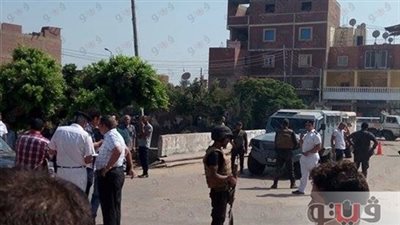 النيابة تنتقل لموقع استشهاد 5 شرطيين في هجوم البدرشين