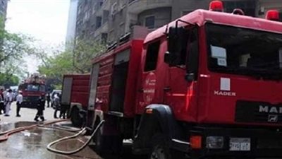 الدفع بـ8 سيارات إطفاء للسيطرة على حريق نادي الشمس