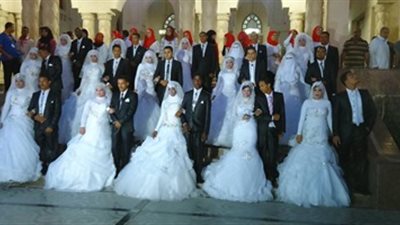 حفل زفاف جماعي لـ20 عروسا في المنيا