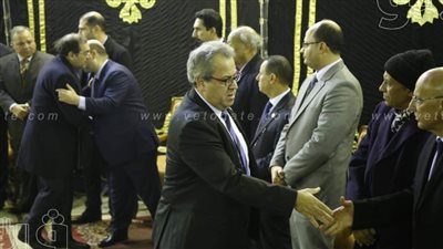 مدبولي والملا ومعيط  يشاركون في عزاء أشرف الشرقاوي بمسجد عمر مكرم| صور