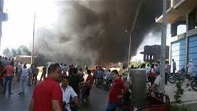 انتداب المعمل الجنائي لمعاينة حريق نادي الشمس