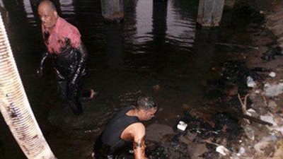 البيئة: إزالة بقعة المازوت على نفقة محطة كهرباء أسيوط