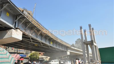 بالصور.. القوات المسلحة تنفذ 3 كبارى بالجيزة