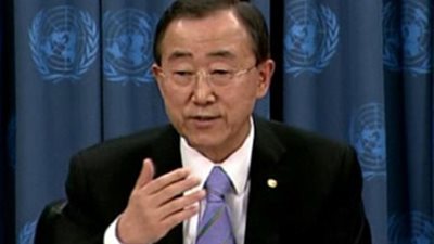 بان كى مون يرحب بإنشاء لواء التدخل العسكرى فى الكونغو