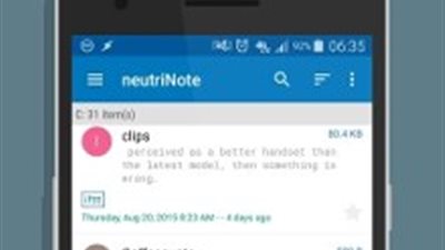 تطبيق «neutriNote» الجديد الأفضل في تدوين الملاحظات