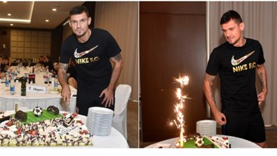 منتخب كرواتيا يحتفل بعيد ميلاد لوفرين قبل مواجهة روسيا