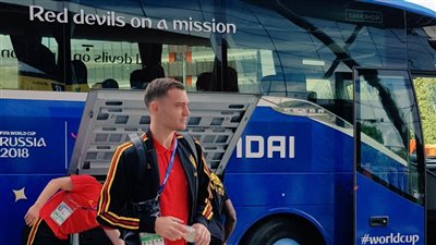 منتخب بلجيكا يصل إلى كازان الروسية استعدادا للبرازيل