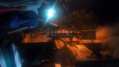 إخماد حريق شب في منزل ومخزن بالقليوبية (صور)