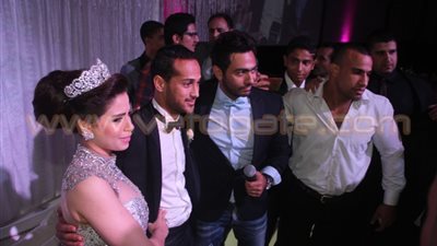 بالصور.. عماد متعب وتامر حسني في حفل زفاف وليد سليمان