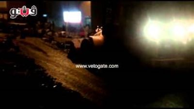 بالفيديو.. انقلاب سيارة أعلى دائري المنيب وشلل تام في حركة المرور