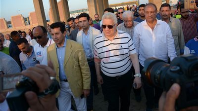 منصور يستقبل وزير الشباب والرياضة لوضع حجر أساس فرع أكتوبر