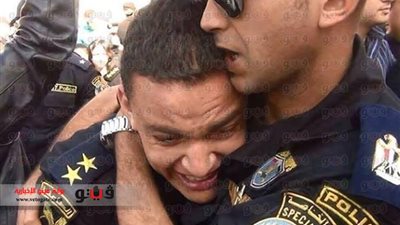 بالصور.. جنازة عسكرية لشهيد الواجب بالشرقية