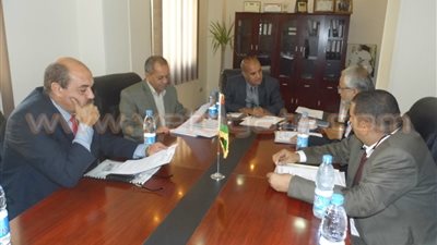 بالصور.. بدء الاجتماع المشترك لتجارية الجيزة ومسئولي السفارة الليبية