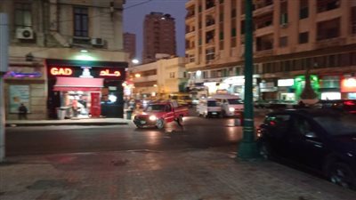 هطول الأمطار وعواصف شديدة على الاسكندرية