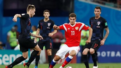 كرواتيا تتعادل 1/1 أمام روسيا في الشوط الأول (فيديو)
