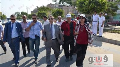 محافظ الإسماعيلية يتفقد نفق المشاة أمام جامعة قناة السويس