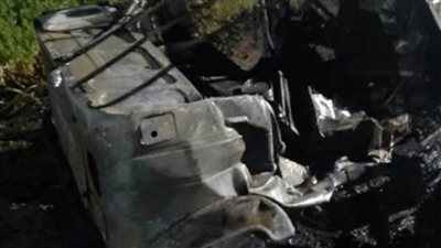 إصابة ٤ أشخاص فى تفحم توك توك بطريق طنطا -برما