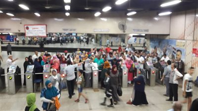 مواطن يشكو من تعطل ماكينات المترو بمحطة الإسعاف