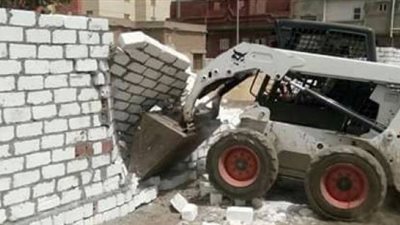 بدء الموجة العاشرة لإزالة التعديات على أملاك الدولة بدمياط