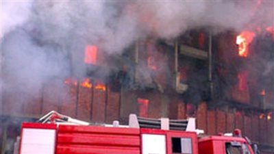 السيطرة على حريق وإعادة فتح طريق حوش عيسى - دمنهور