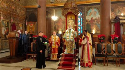 البابا ثيودروس يترأس احتفالات الروم الأرثوذكس بالميلاد