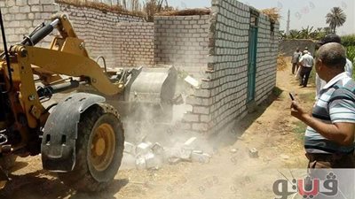 إزالة 21 حالة تعد على أراضي أملاك الدولة بسوهاج
