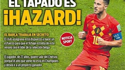 برشلونة يشعل الصراع مع ريـال مدريد لضم هازارد