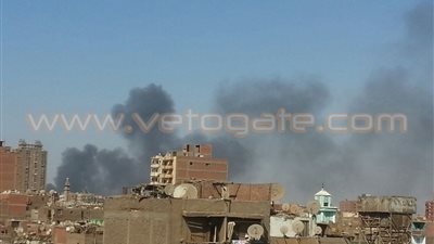 حريق هائل بمصنع للبلاستيك بشبرا الخيمة