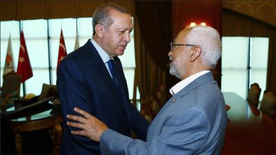 أردوغان يستقبل الغنوشي في أنقرة لبحث أزمة قطر ومستقبل الإخوان