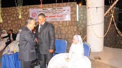 النادى السياسى لأبناء قنا يُعد حفل زفاف جماعيا لغير القادرين