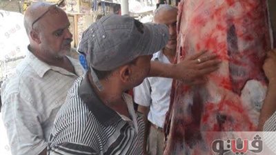 غلق ٣ محال تعرض لحوم فاسدة بشبرا الخيمة