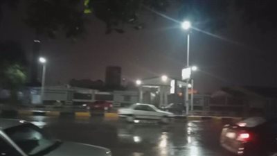 سقوط أمطار على مناطق متفرقة بالقاهرة والجيزة | صور