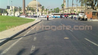 بالفيديو والصور.. إجراءات أمنية مشددة بجامعة القاهرة