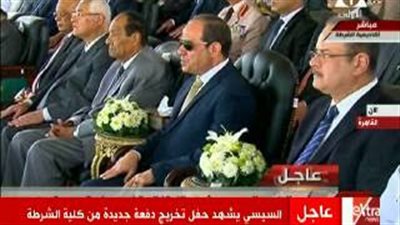 بالفيديو.. استقبال السيسي بالزغاريد في أكاديمية الشرطة