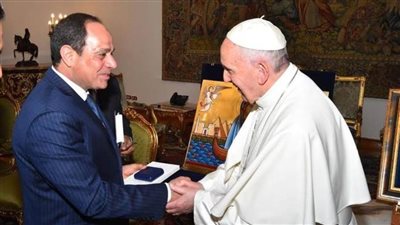 السيسي مهنئا بابا الفاتيكان بعيد الميلاد: نهجنا إرساء قيم التعايش وحرية العبادة واحترام الآخر