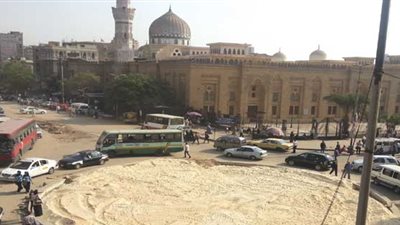 إعادة تشجير ميدان «السيدة نفيسة».. وفتح الطريق المؤدي لـ«الفسطاط»