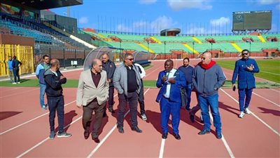 انتهاء الاستعدادات لمباراة الأهلي وبلاتنيوم الزيمبابوي باستاد السلام