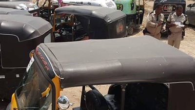 حملة لضبط التكاتك المخالفة للتسعيرة في كفر الشيخ (صور)