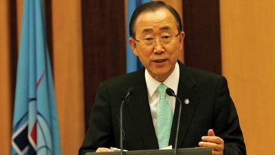 بان كي مون يدعو المجتمع الدولي لدعم تسوية بين فلسطين وإسرائيل