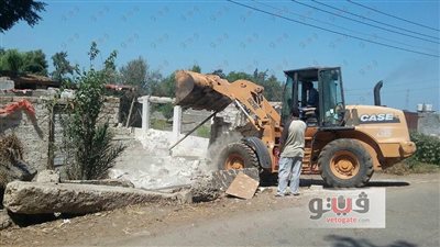 بالصور.. إزالة 21 حالة تعد على أراضي هندسة ري المحلة بالغربية